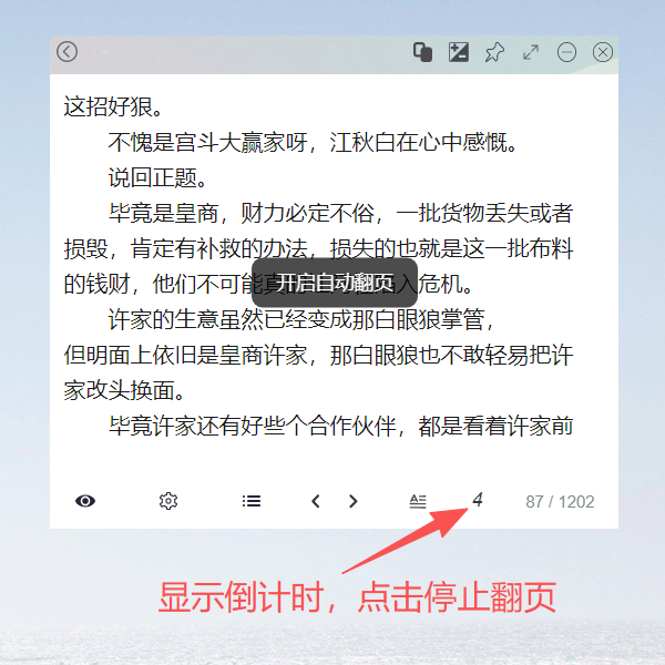 停止定时自动翻页演示